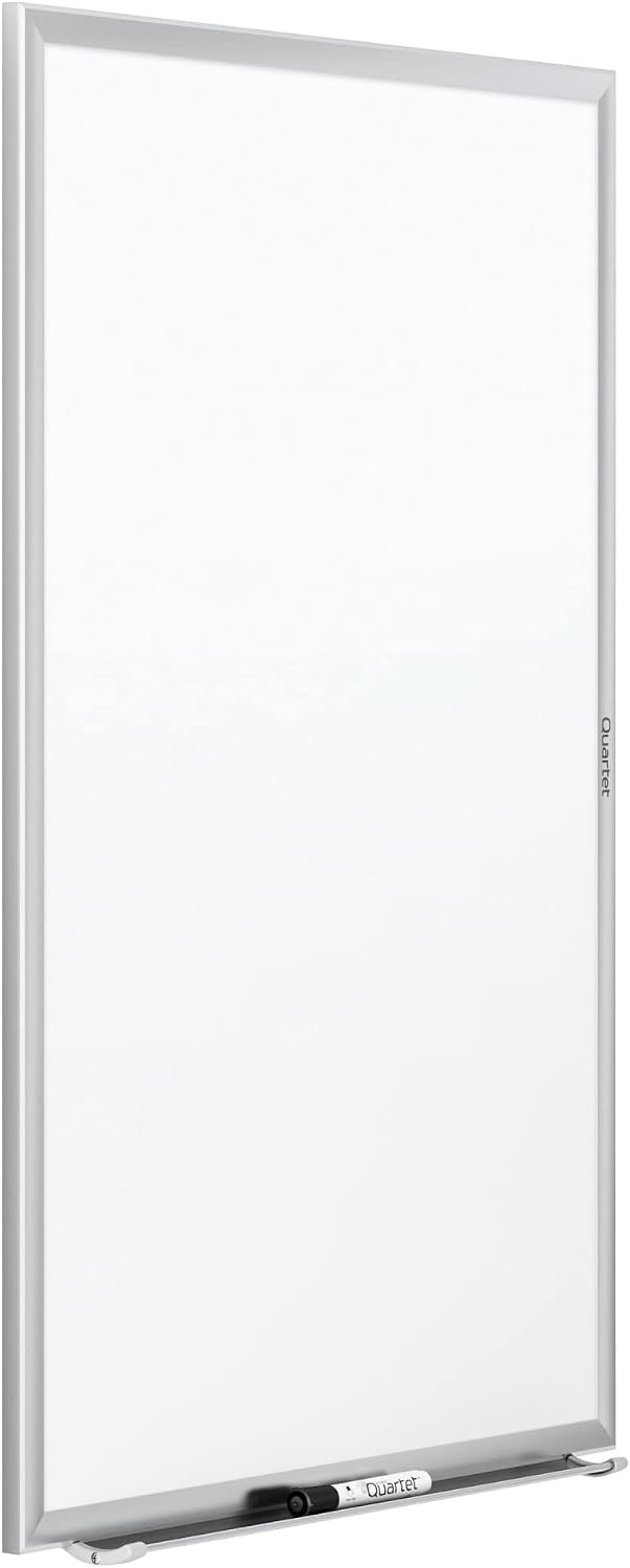 image:imageQuartet Dry Erase White Board 60W x 36H Magnetic Whiteboard NanoClean Silver Aluminum Frame SM535Silver