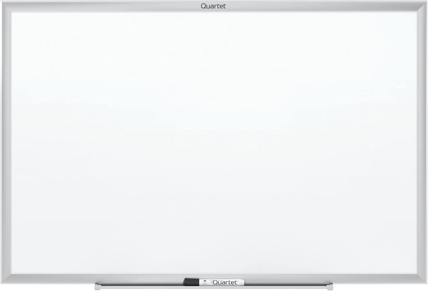 image:imageQuartet Dry Erase White Board 60W x 36H Magnetic Whiteboard NanoClean Silver Aluminum Frame SM535Silver
