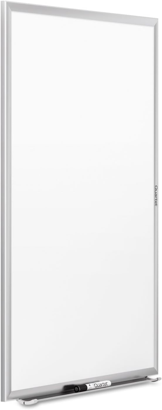 image:imageQuartet Dry Erase White Board 60W x 36H Magnetic Whiteboard NanoClean Silver Aluminum Frame SM535Silver