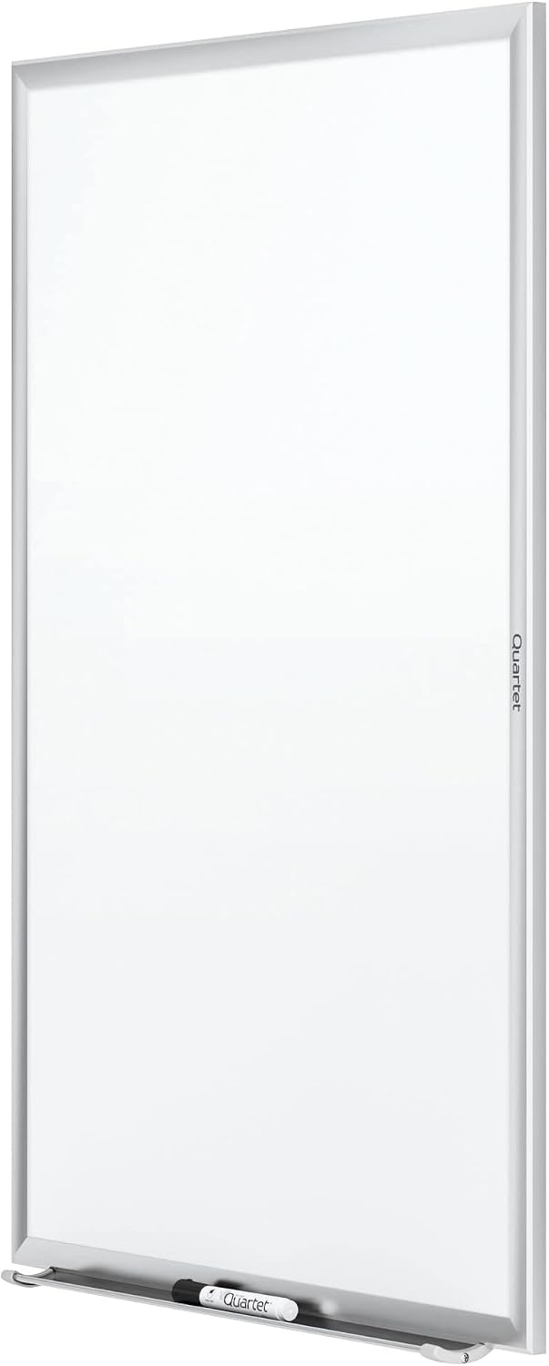 image:imageQuartet Dry Erase White Board 60W x 36H Magnetic Whiteboard NanoClean Silver Aluminum Frame SM535Silver