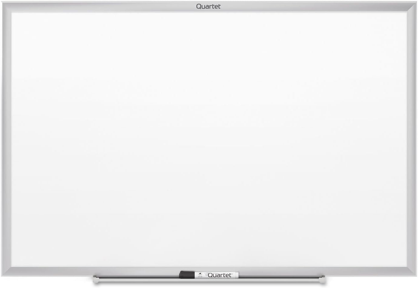 image:imageQuartet Dry Erase White Board 60W x 36H Magnetic Whiteboard NanoClean Silver Aluminum Frame SM535Silver