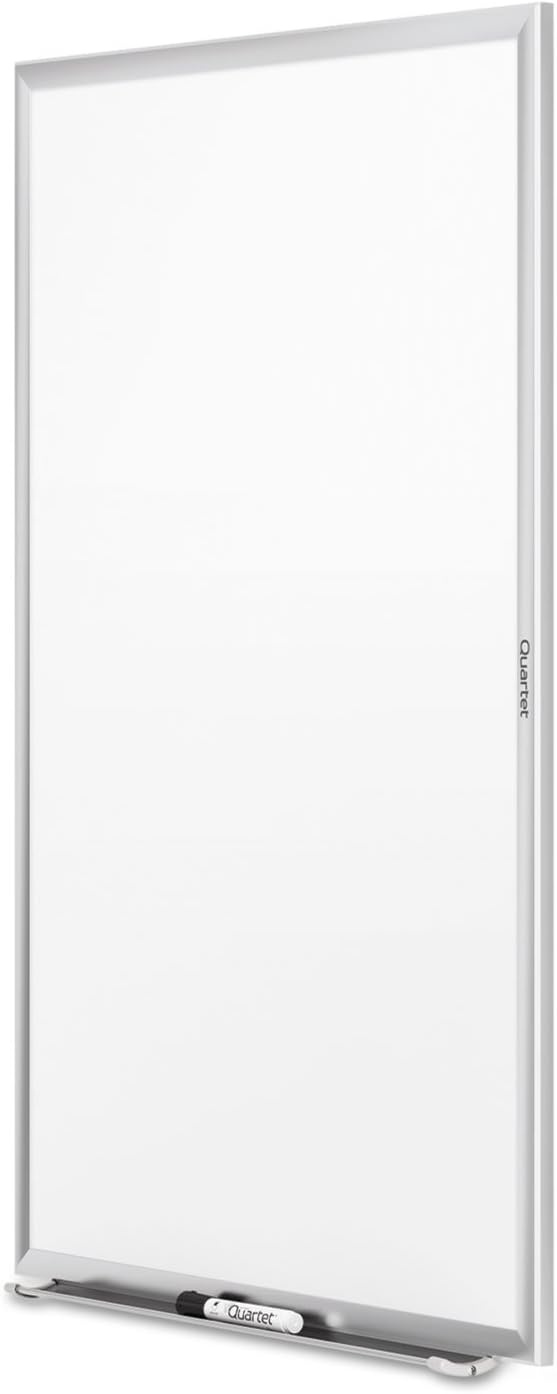 image:imageQuartet Dry Erase White Board 60W x 36H Magnetic Whiteboard NanoClean Silver Aluminum Frame SM535Silver
