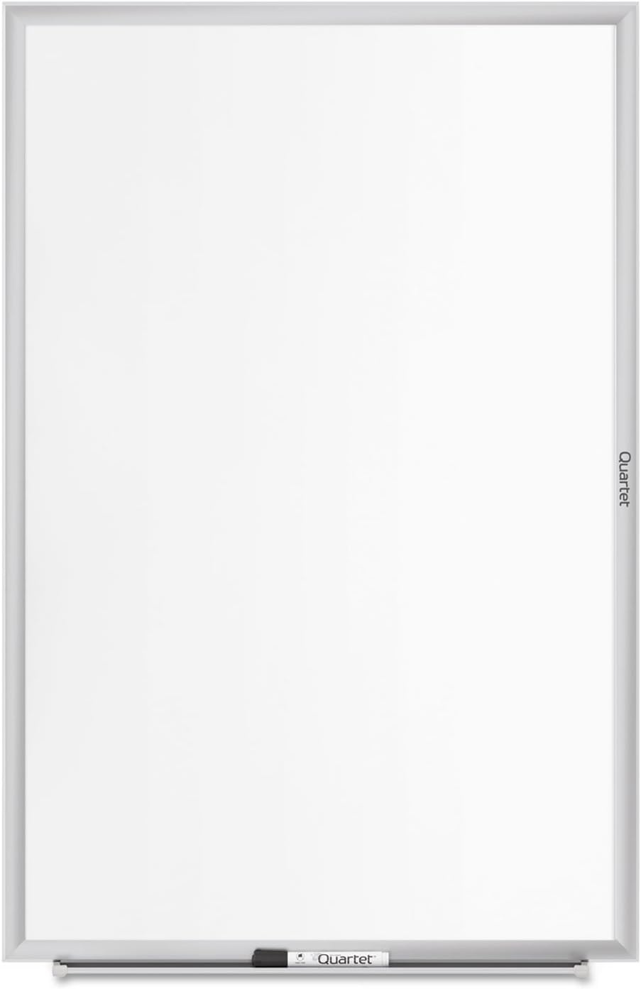 image:imageQuartet Dry Erase White Board 60W x 36H Magnetic Whiteboard NanoClean Silver Aluminum Frame SM535Silver