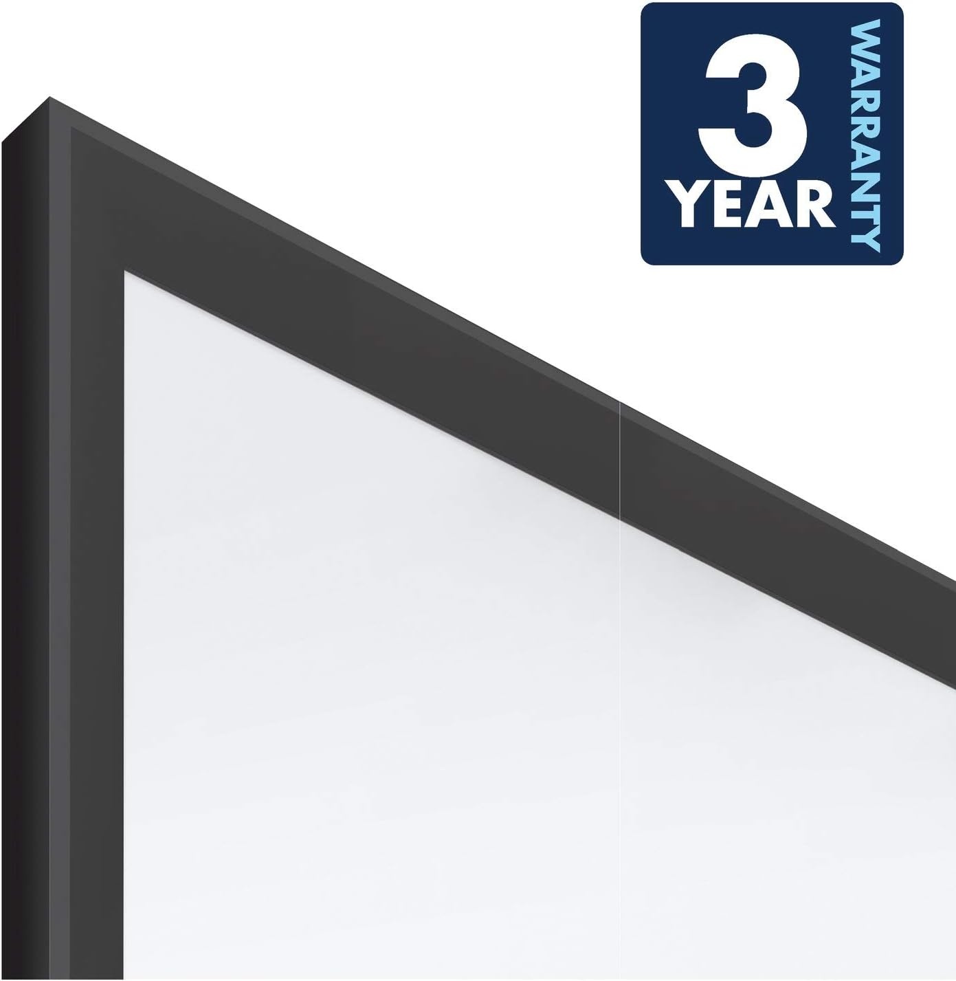 image:imageQuartet Dry Erase White Board 96W x 48H NonMagnetic Whiteboard Total Erase Silver Aluminum Frame S538Black