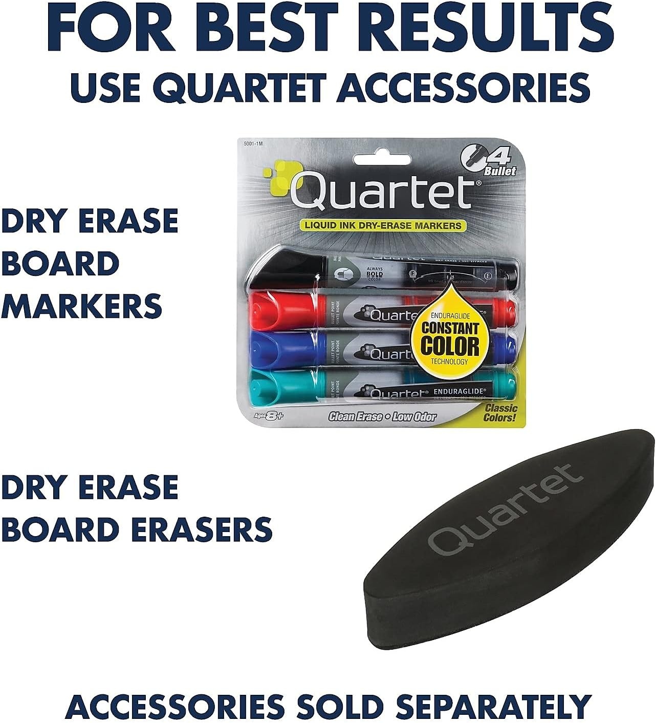 image:imageQuartet Dry Erase White Board 96W x 48H NonMagnetic Whiteboard Total Erase Silver Aluminum Frame S538Oak