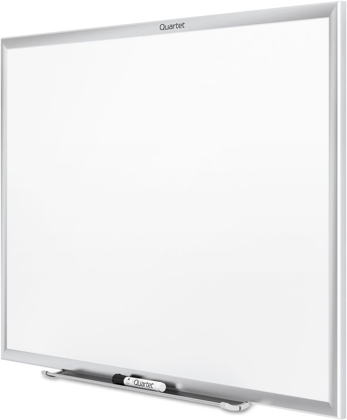 image:imageQuartet Dry Erase White Board 96W x 48H NonMagnetic Whiteboard Total Erase Silver Aluminum Frame S538Silver