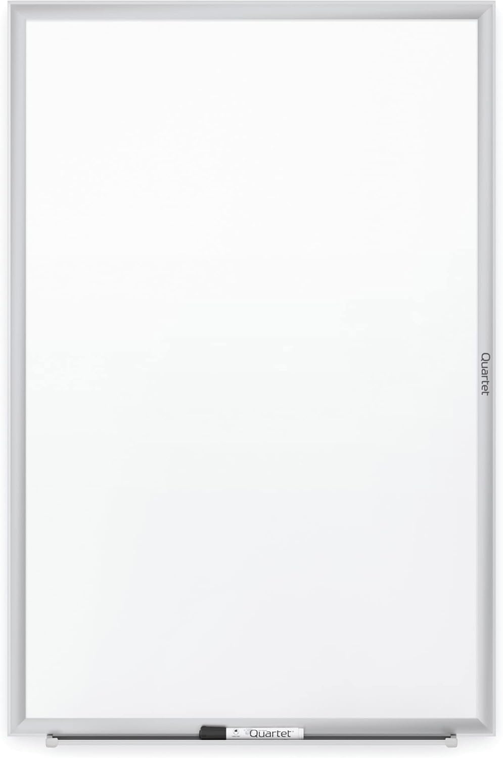 image:imageQuartet Dry Erase White Board 96W x 48H NonMagnetic Whiteboard Total Erase Silver Aluminum Frame S538Silver