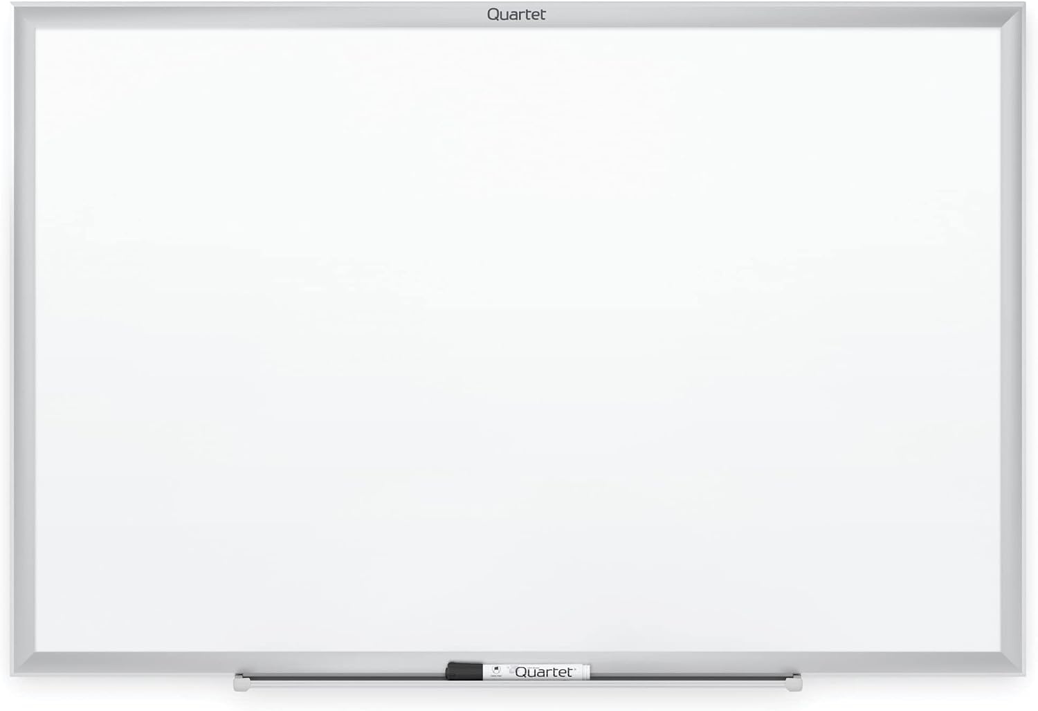 image:imageQuartet Dry Erase White Board 96W x 48H NonMagnetic Whiteboard Total Erase Silver Aluminum Frame S538Silver