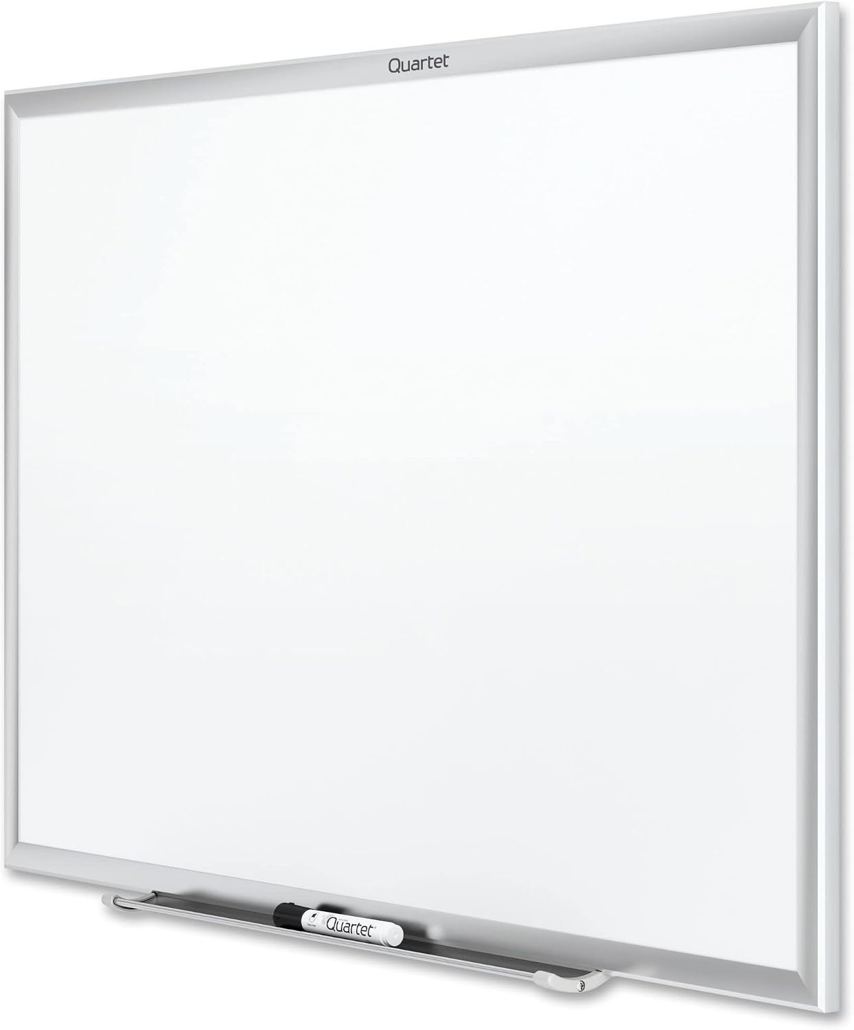 image:imageQuartet Dry Erase White Board 96W x 48H NonMagnetic Whiteboard Total Erase Silver Aluminum Frame S538Silver