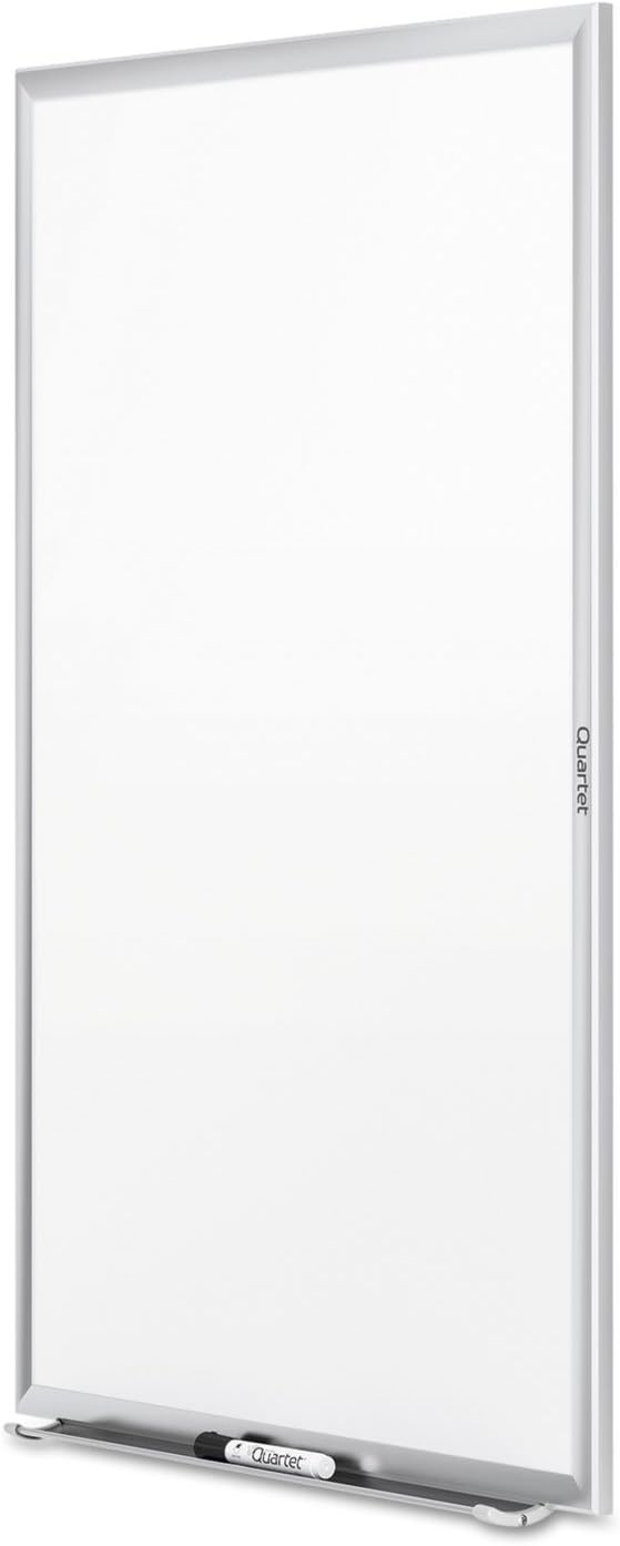 image:imageQuartet Dry Erase White Board 96W x 48H NonMagnetic Whiteboard Total Erase Silver Aluminum Frame S538Silver
