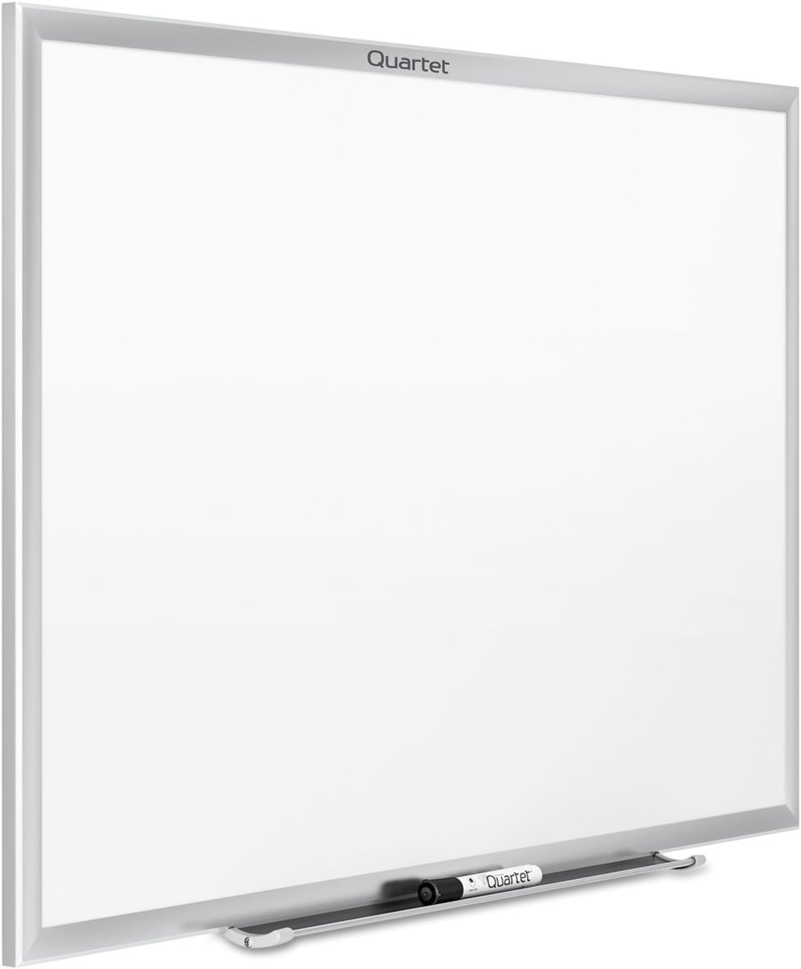 image:imageQuartet Dry Erase White Board 96W x 48H NonMagnetic Whiteboard Total Erase Silver Aluminum Frame S538Silver