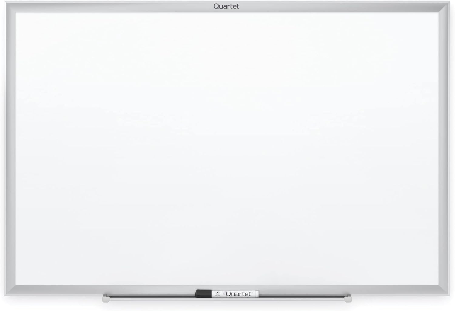 image:imageQuartet Dry Erase White Board 96W x 48H NonMagnetic Whiteboard Total Erase Silver Aluminum Frame S538Silver