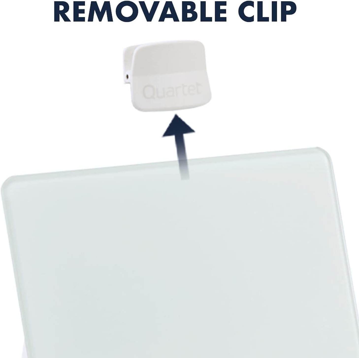 image:imageQuartet Dry Erase White Board 9W x 11H Desktop Glass Pad with Removable Clip and Marker White GDE119
