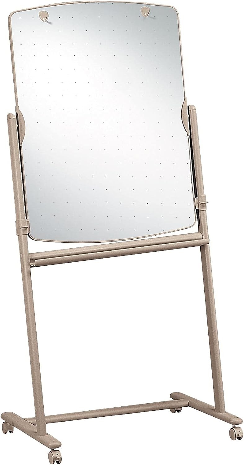 image:imageQuartet Easel 72 High 31 x 41 Total Erase Whiteboard Reversibile Mobile Neutral Frame 300TE