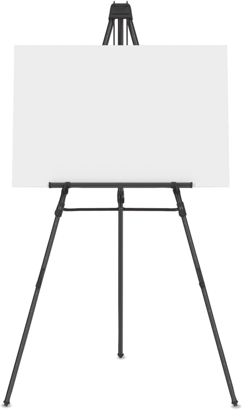 image:imageQuartet Easel Aluminum Lightweight Telescoping 66 Max Height Supports 25 lbs Black 51EBlack