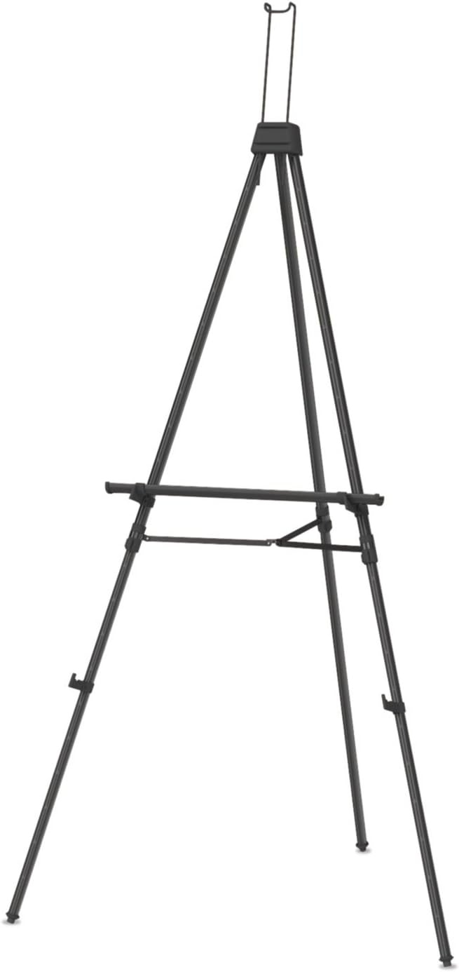 image:imageQuartet Easel Aluminum Lightweight Telescoping 66 Max Height Supports 25 lbs Black 51EBlack