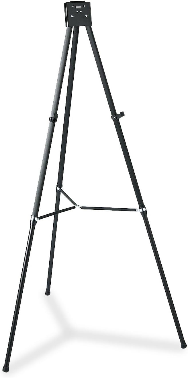 image:imageQuartet Easel Aluminum Lightweight Telescoping 66 Max Height Supports 25 lbs Black 51EBlack