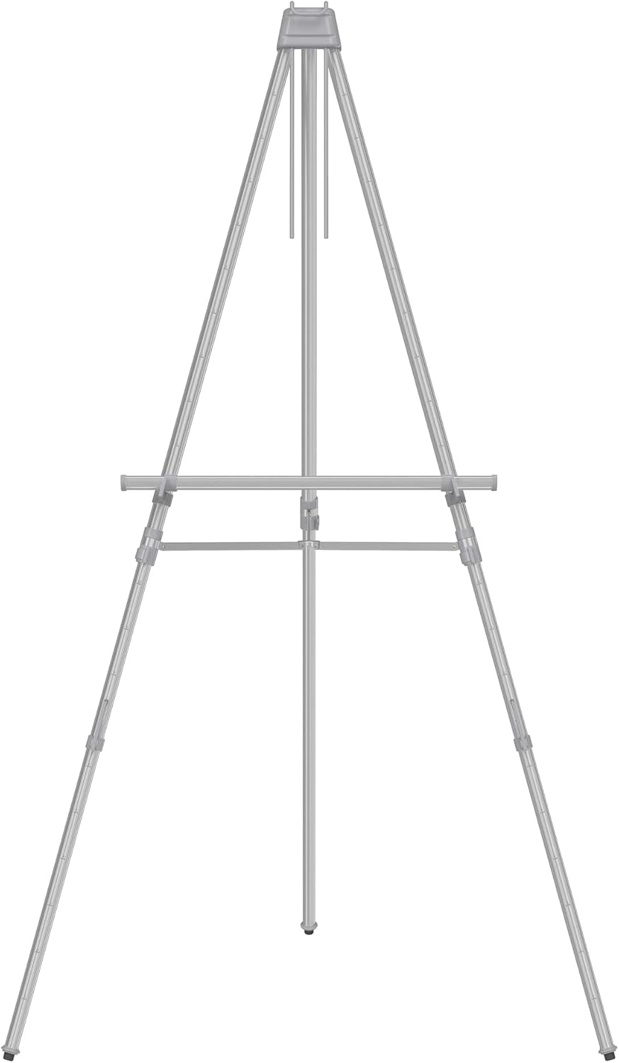 image:imageQuartet Easel Aluminum Lightweight Telescoping 66 Max Height Supports 25 lbs Black 51ESilver