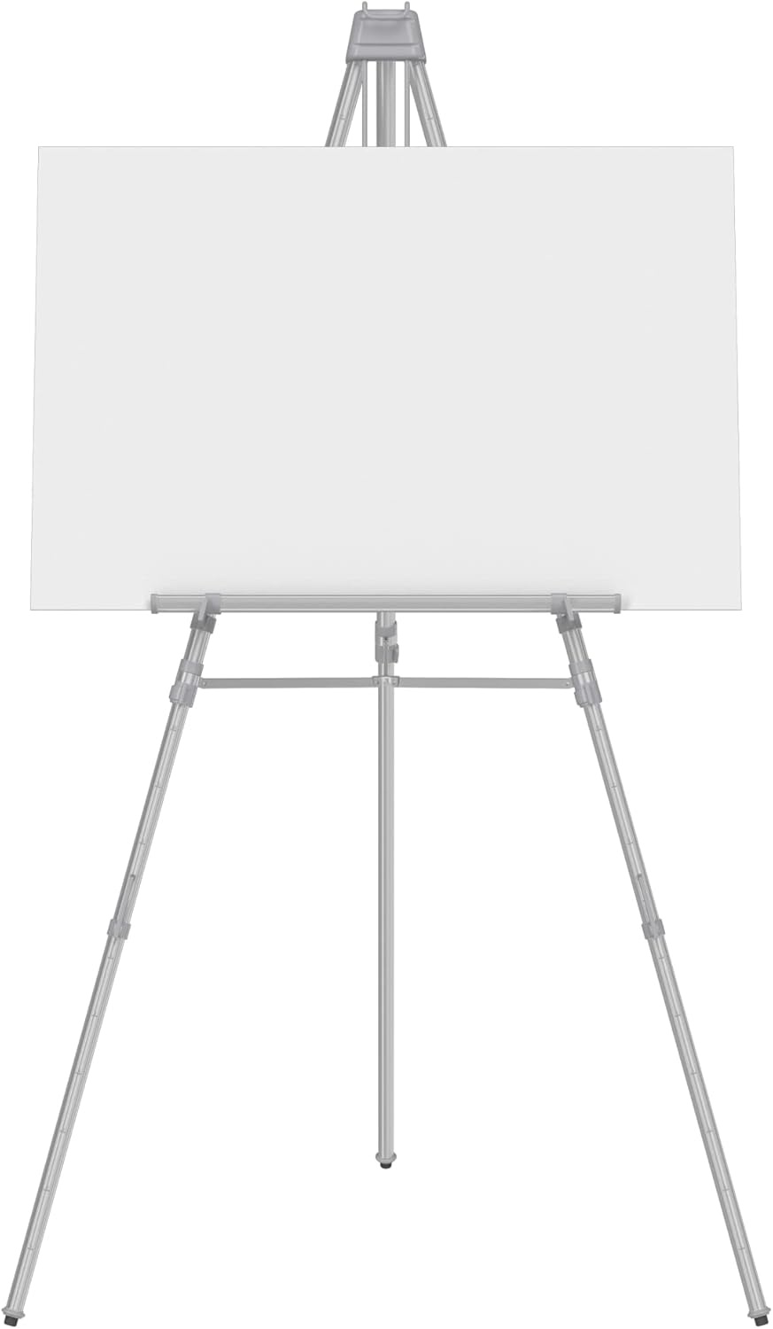 image:imageQuartet Easel Aluminum Lightweight Telescoping 66 Max Height Supports 25 lbs Black 51ESilver