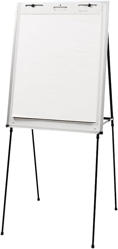 image:imageQuartet Easel DryErase Steel DualPurpose Writing BoardFlipchart Total Erase 29 x 40 Black Frame 81E