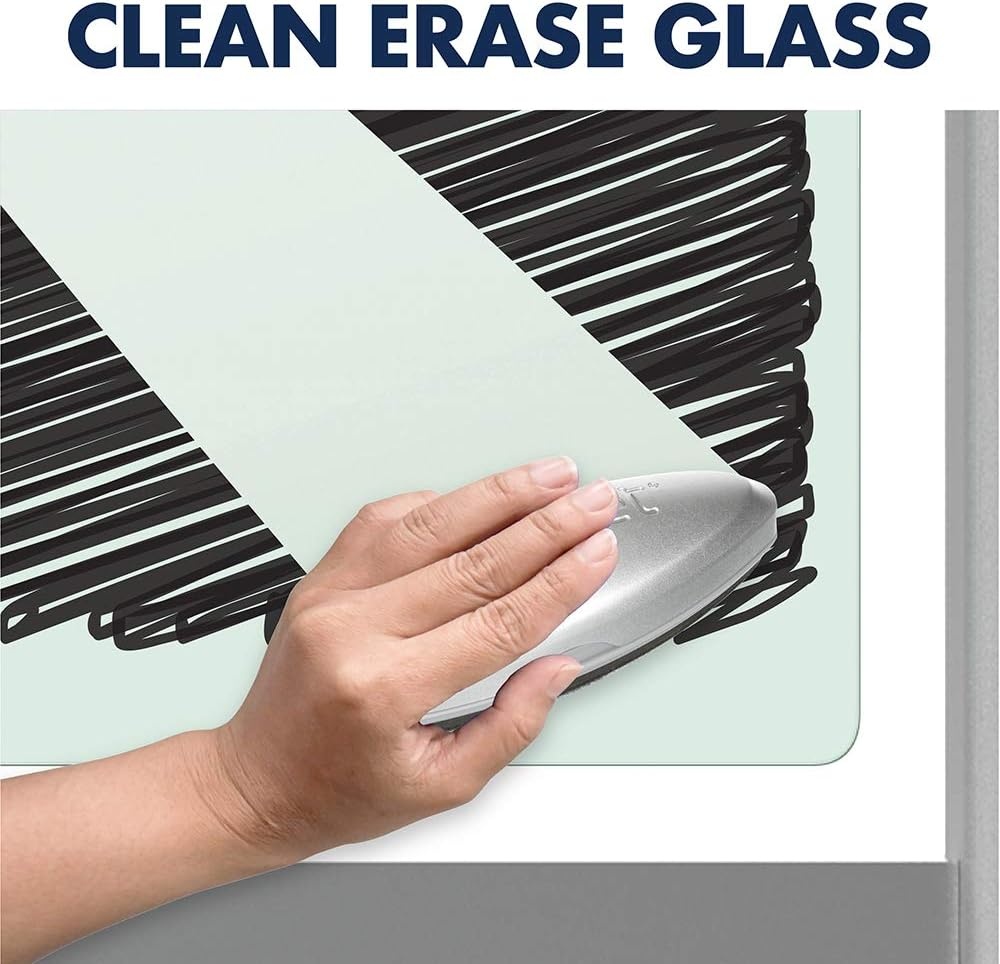 image:imageQuartet Easel Magnetic Glass Whiteboard 4 x 3 Reversible Portable Flip Chart Holder Infinity ECM43G48W x 36H