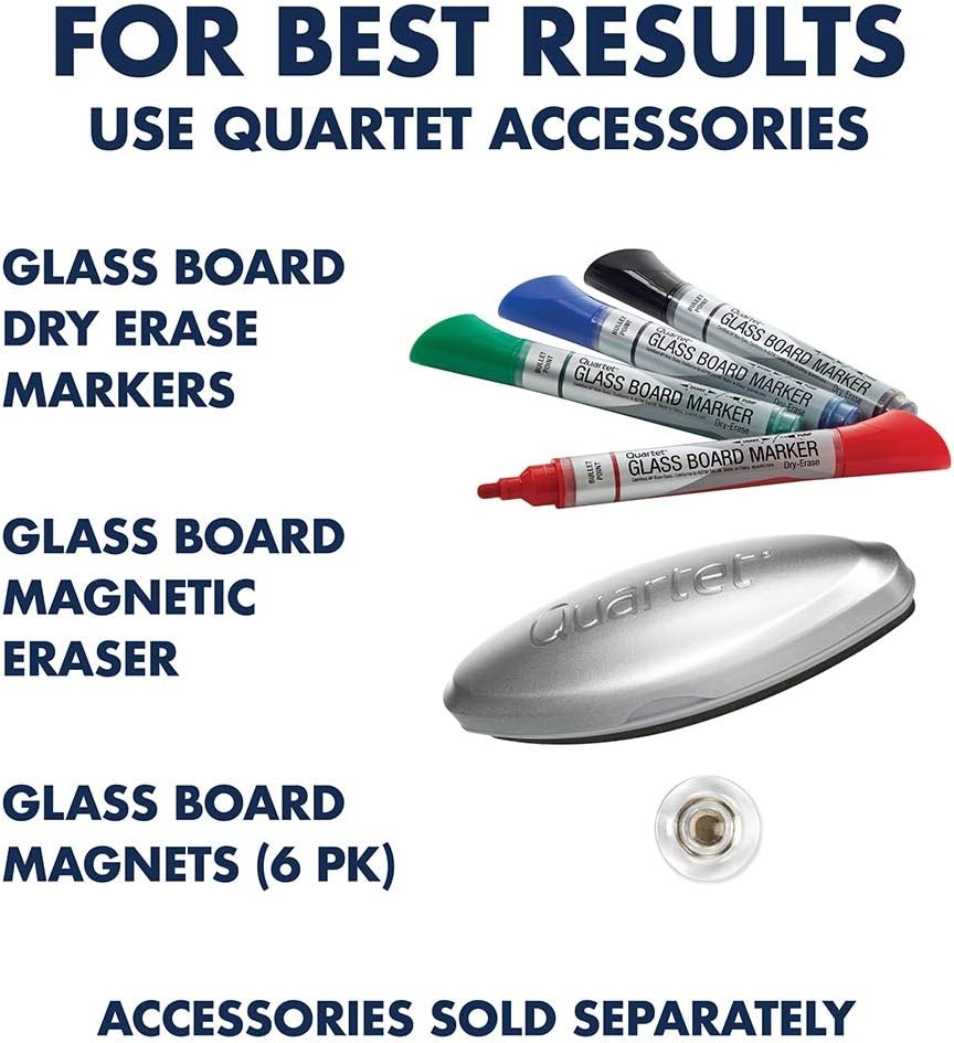 image:imageQuartet Easel Magnetic Glass Whiteboard 4 x 3 Reversible Portable Flip Chart Holder Infinity ECM43G48W x 36H