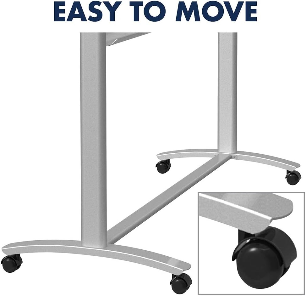 image:imageQuartet Easel Magnetic Glass Whiteboard 4 x 3 Reversible Portable Flip Chart Holder Infinity ECM43G48W x 36H