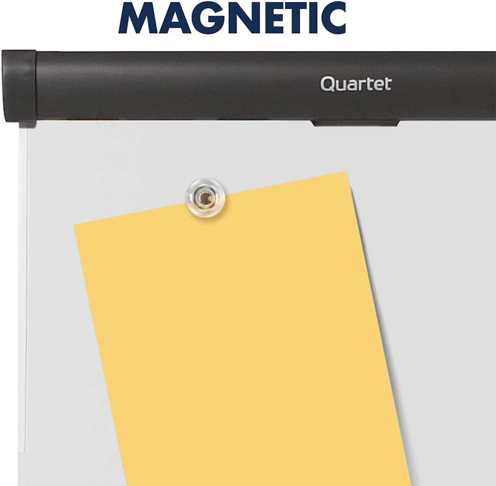 image:imageQuartet Easel Magnetic WhiteboardFlipchart 3 x 2 Compass Mobile Presentation Graphite Frame ECM32EU36W x 77H