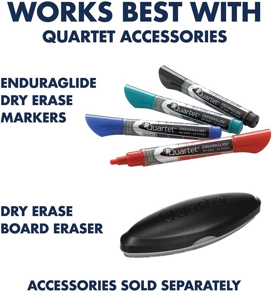 image:imageQuartet Easel Magnetic WhiteboardFlipchart 3 x 2 Compass Mobile Presentation Graphite Frame ECM32EU36W x 77H