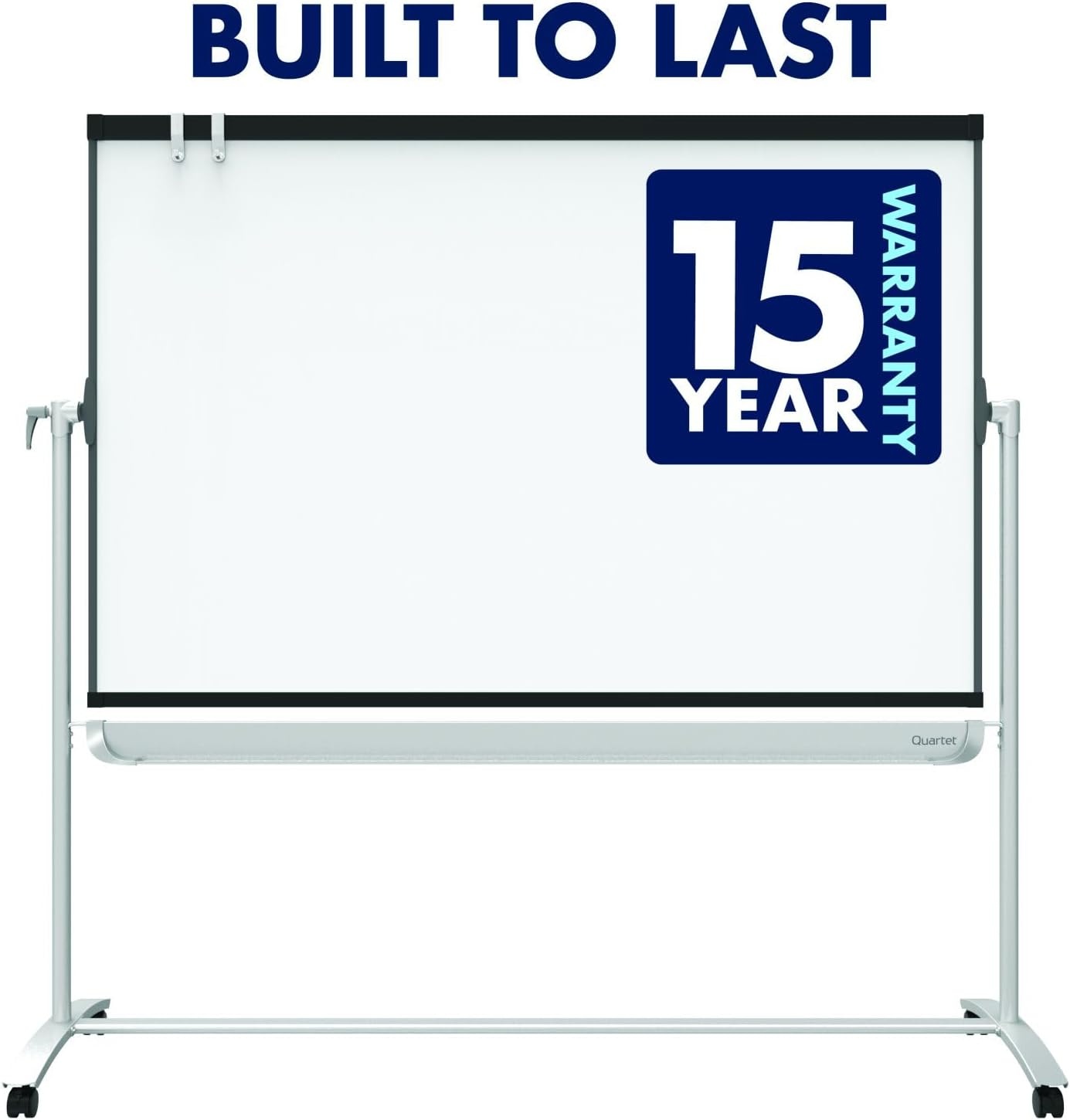 image:imageQuartet Easel Magnetic WhiteboardFlipchart 3 x 2 Compass Mobile Presentation Graphite Frame ECM32EU48W x 36H