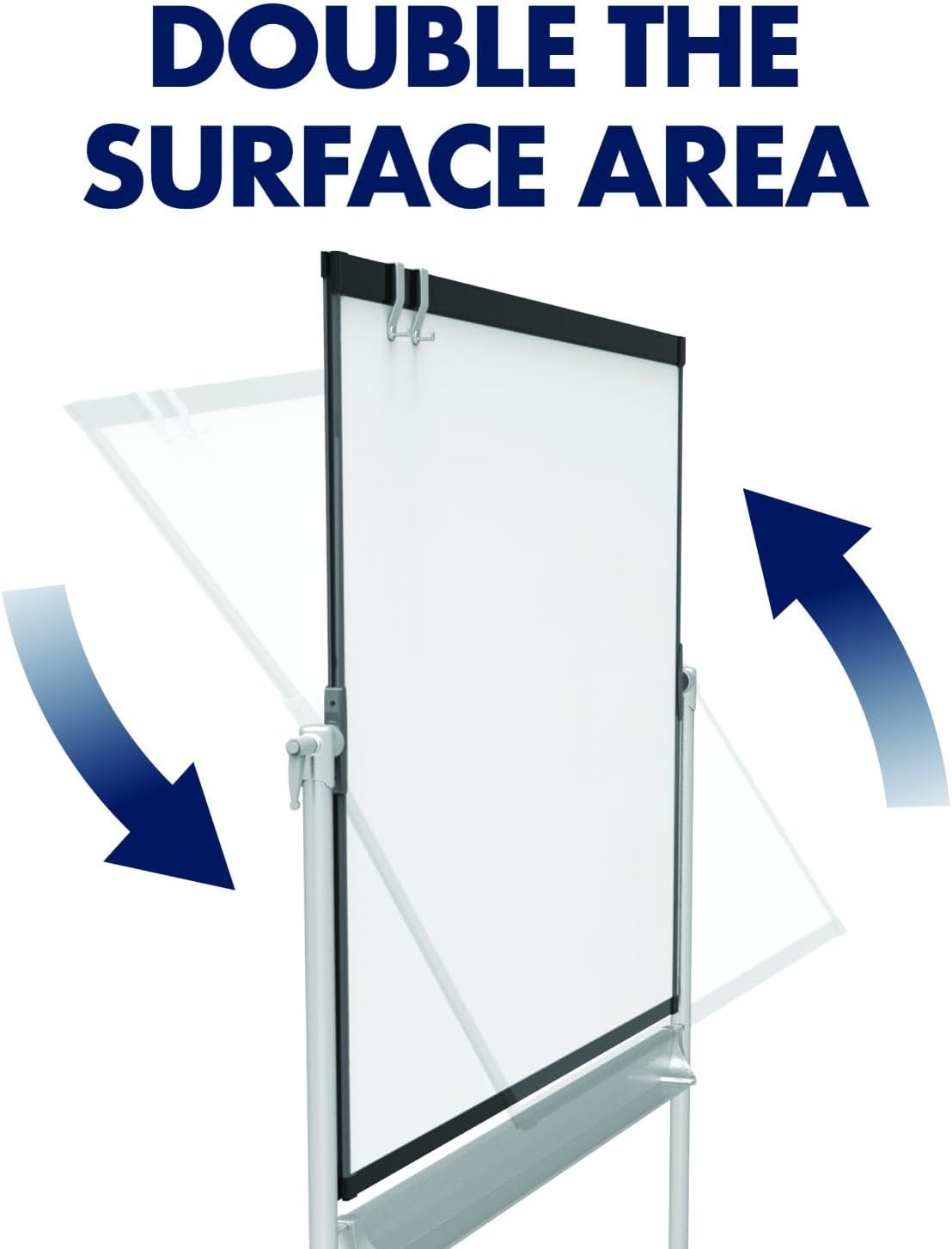 image:imageQuartet Easel Magnetic WhiteboardFlipchart 3 x 2 Compass Mobile Presentation Graphite Frame ECM32EU48W x 36H