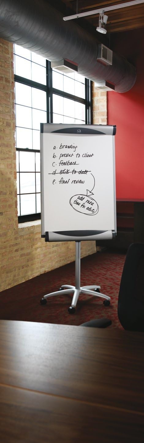 image:imageQuartet Easel Mobile Magnetic Whiteboard Flip Chart 27 x 41 Inches Euro Premium EU2000TE