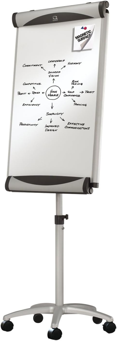 image:imageQuartet Easel Mobile Magnetic Whiteboard Flip Chart 27 x 41 Inches Euro Premium EU2000TE