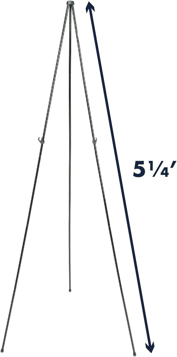image:imageQuartet Easel Stand 63 High Adjustable Telescoping Tripod Display for Office School and Home Lightweight Black 29E1 Count Pack of 12