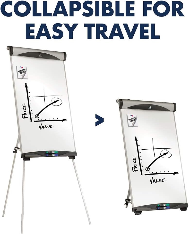 image:imageQuartet Euro Magnetic Dry Erase Presentation Easel 27 x 39 Inches EU500E
