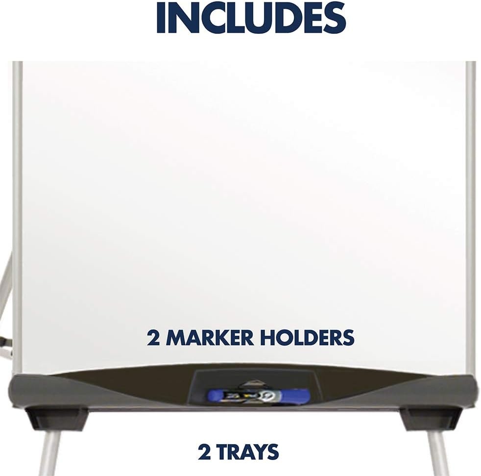 image:imageQuartet Euro Magnetic Dry Erase Presentation Easel 27 x 39 Inches EU500E