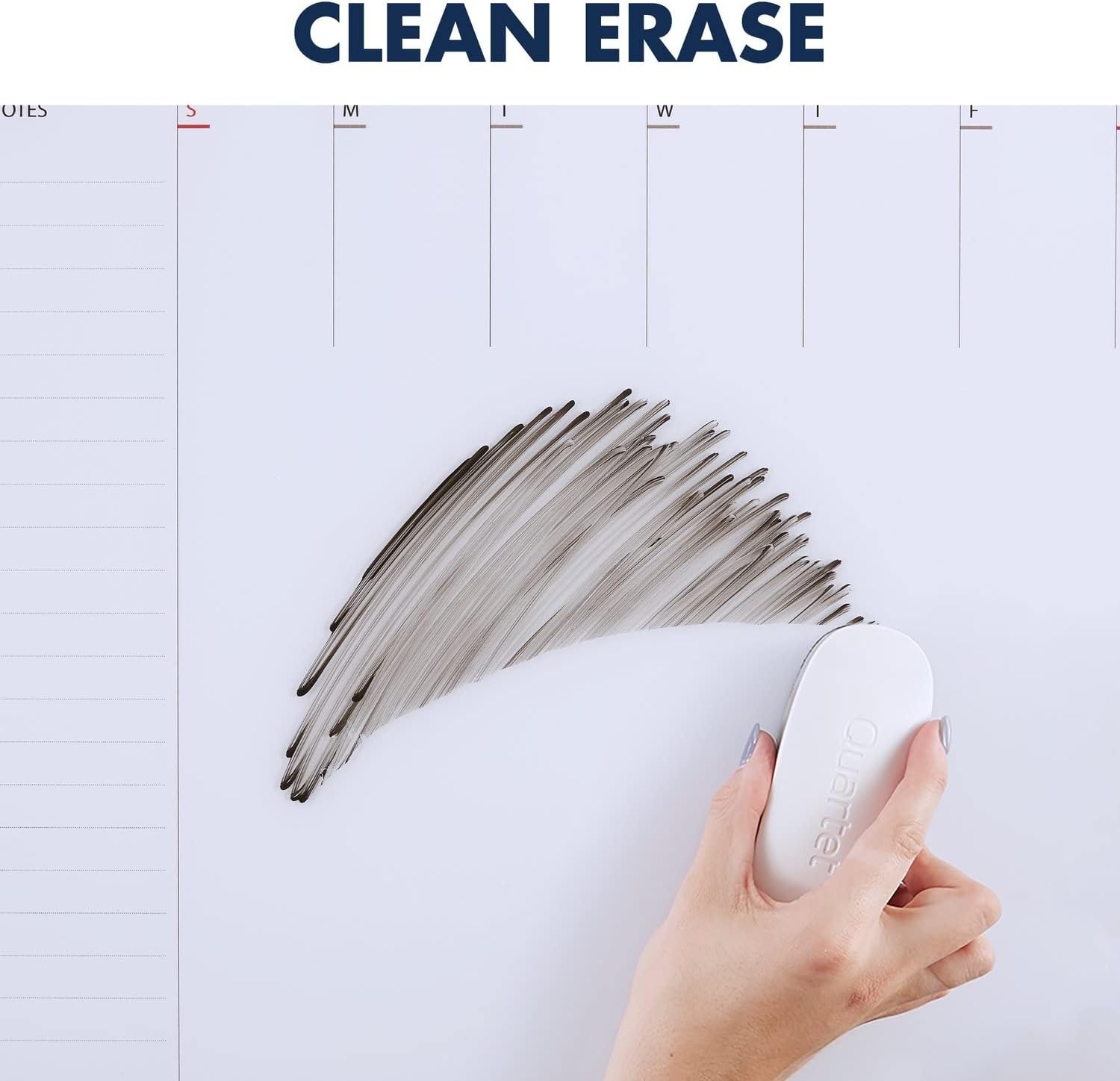 image:imageQuartet Glass Desktop Weekly Planner 17 x 22 Whiteboard Dry Erase Surface Clean Erase Includes 1 Dry Erase Marker White GDP2217WWeekly Planner White