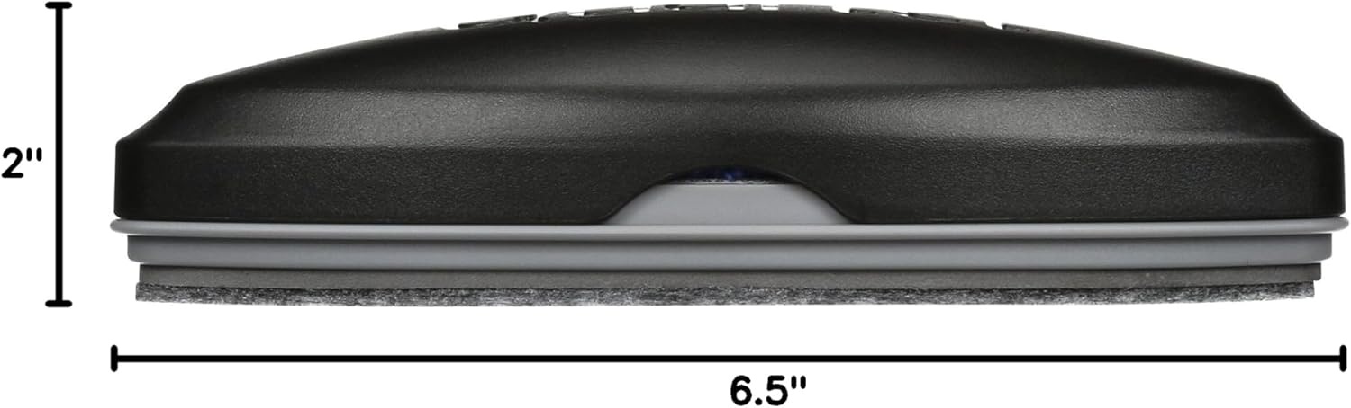 image:imageQuartet Glass Dry Erase White Board Eraser Magnetic Whiteboard Eraser Silver SFEB3Black
