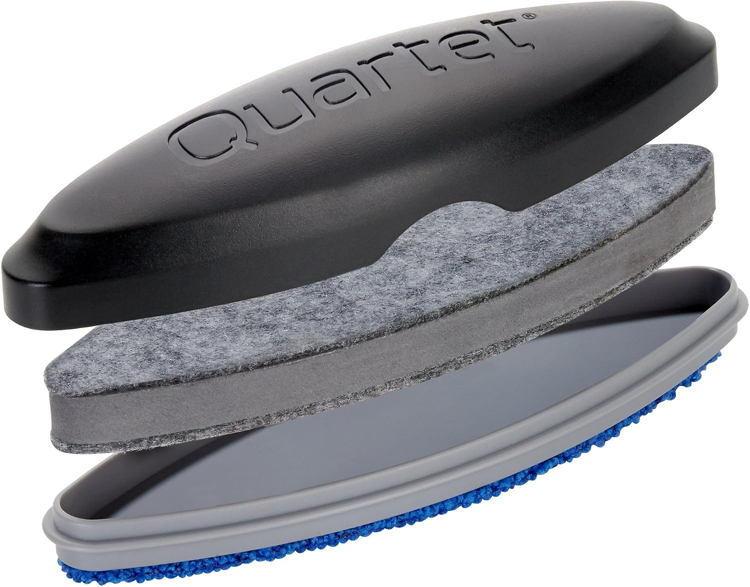 image:imageQuartet Glass Dry Erase White Board Eraser Magnetic Whiteboard Eraser Silver SFEB3Black