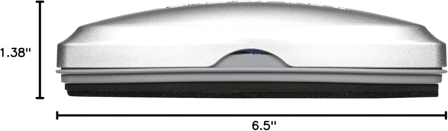 image:imageQuartet Glass Dry Erase White Board Eraser Magnetic Whiteboard Eraser Silver SFEB3Silver