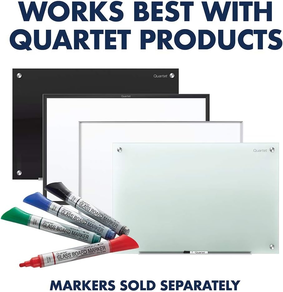 image:imageQuartet Glass Dry Erase White Board Eraser Magnetic Whiteboard Eraser Silver SFEB3Silver