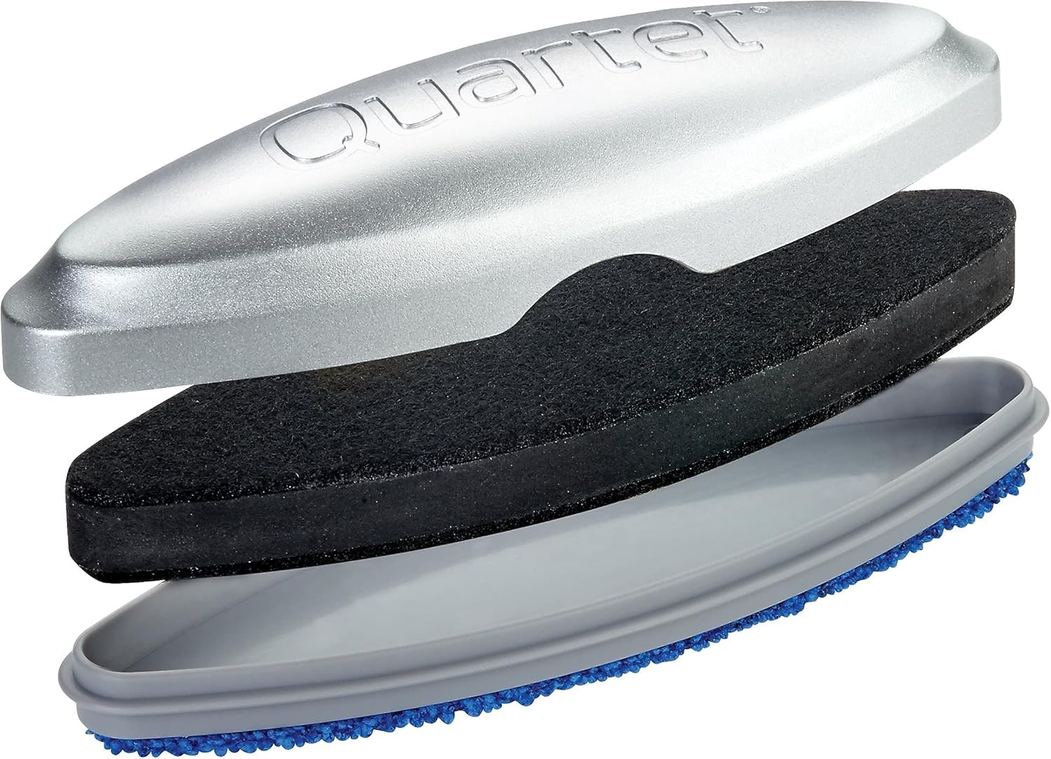 image:imageQuartet Glass Dry Erase White Board Eraser Magnetic Whiteboard Eraser Silver SFEB3Silver