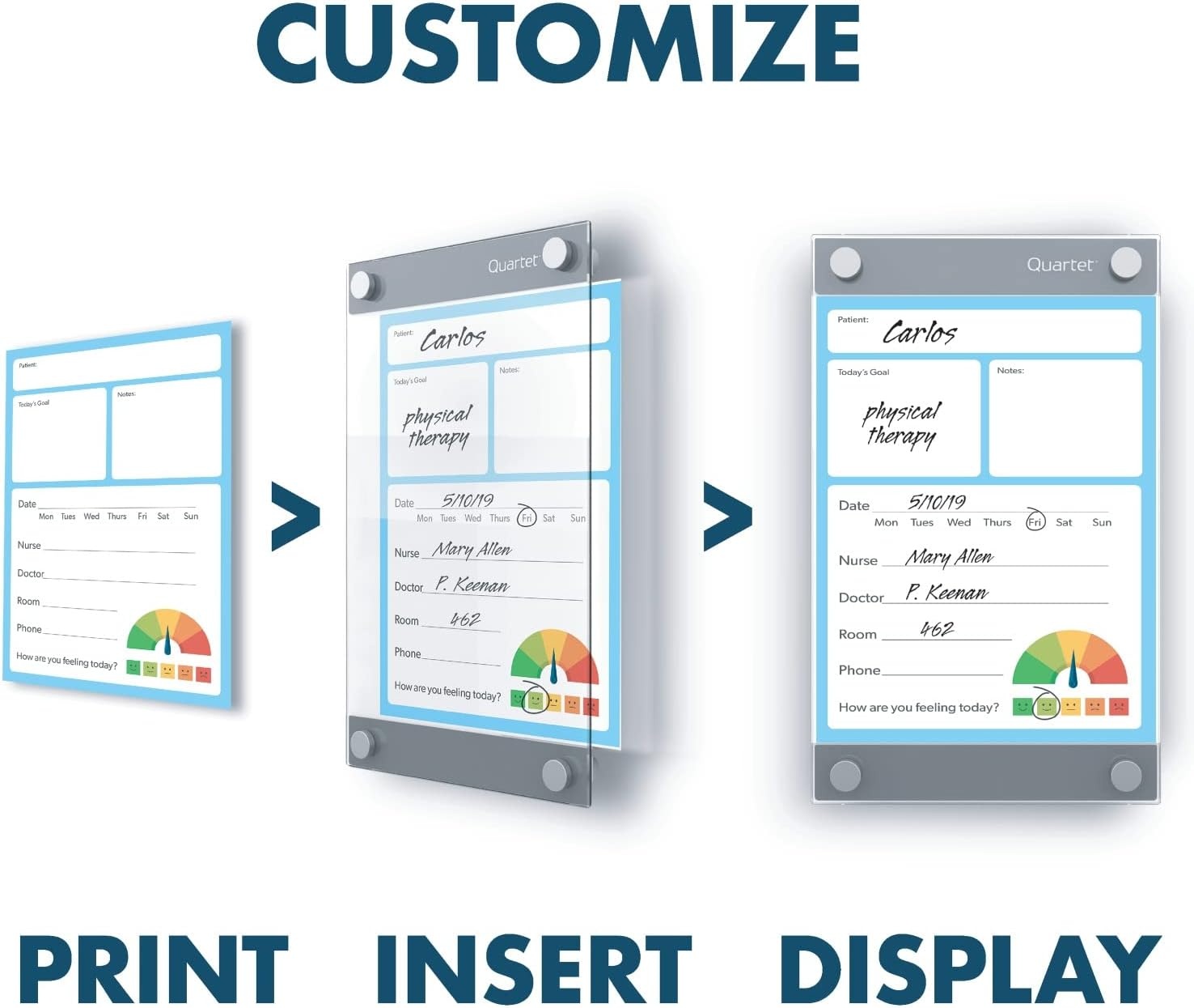 image:imageQuartet Glass Whiteboard Magnetic Dry Erase Board 3 x 2 with Customizable Templates White Dry Erase Surface Infinity GI362448W x 36H