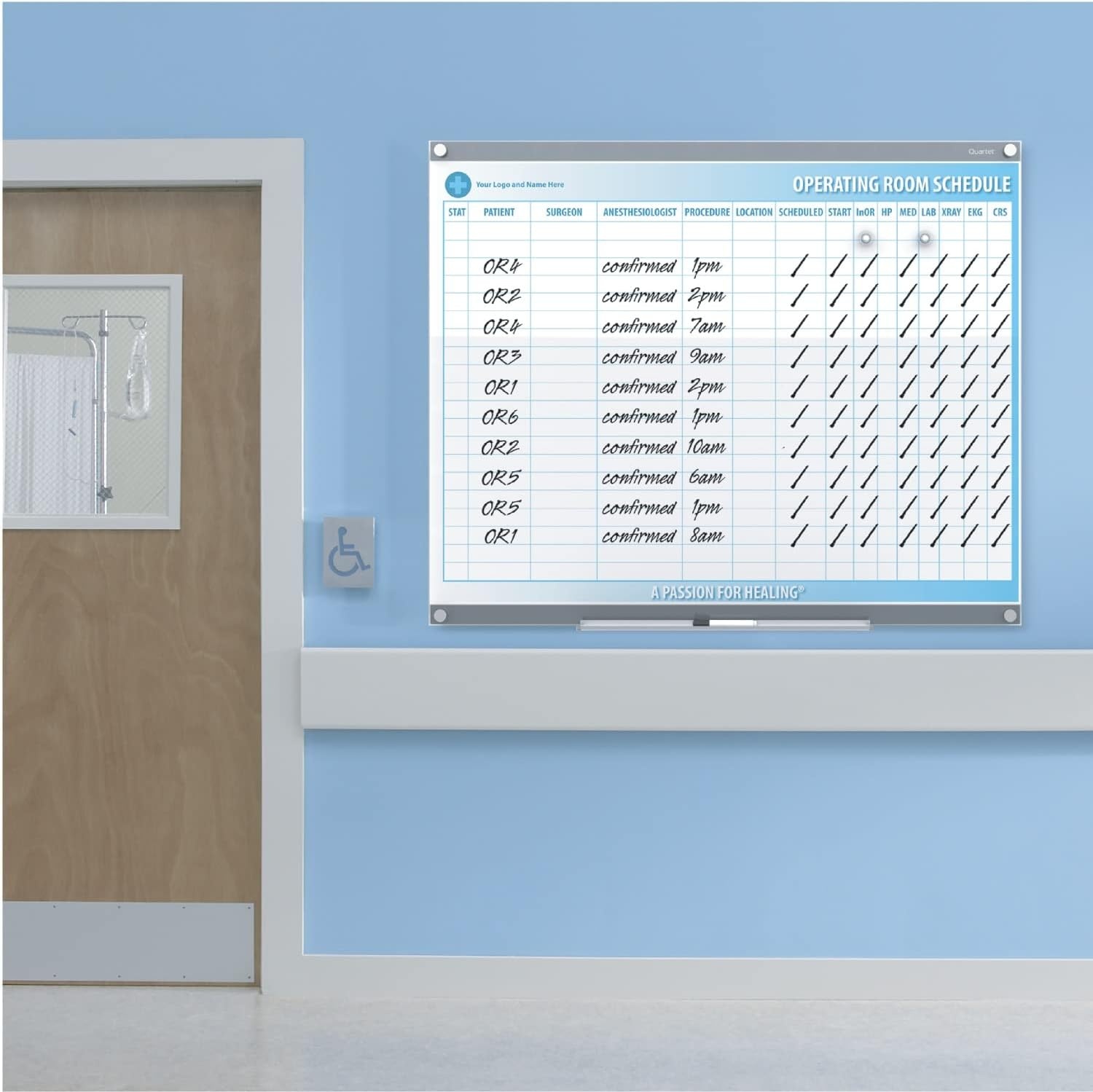 image:imageQuartet Glass Whiteboard Magnetic Dry Erase Board 3 x 2 with Customizable Templates White Dry Erase Surface Infinity GI362448W x 36H