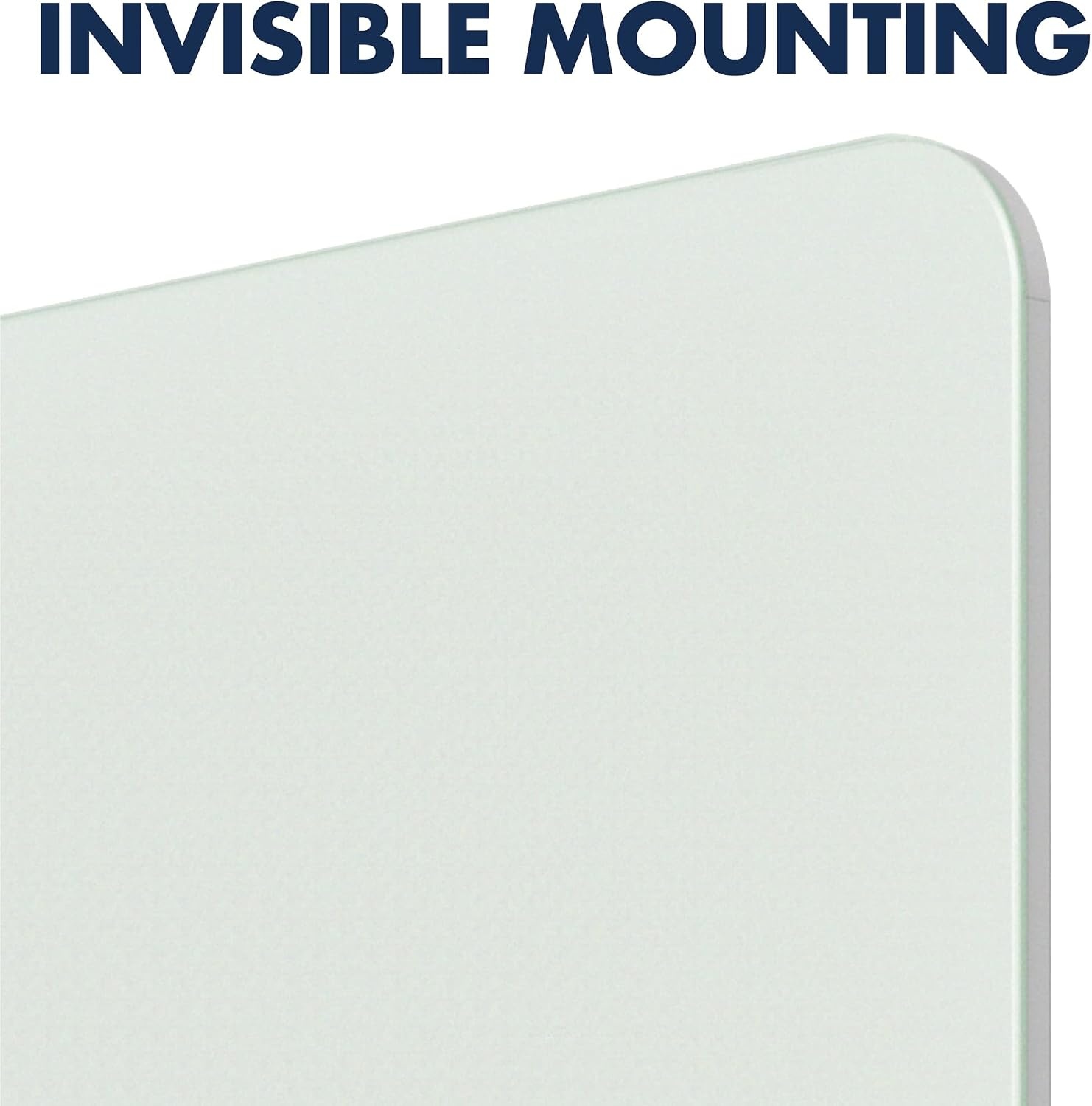 image:imageQuartet Glass Whiteboard Magnetic Dry Erase White Board 50 x 28 Wide Format with Invisible Mount Black Aluminum Frame Evoque G5028BAHidden Tray