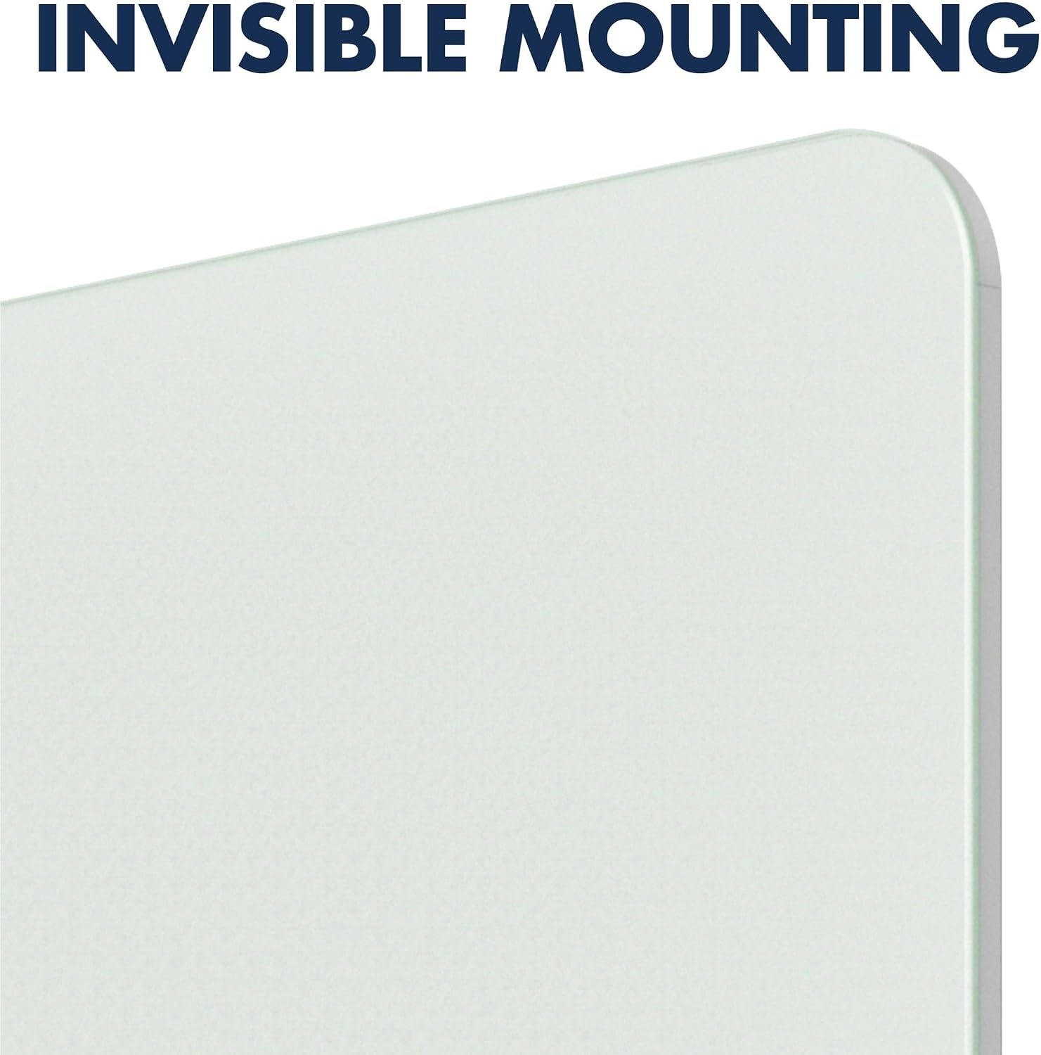 image:imageQuartet Glass Whiteboard Magnetic Dry Erase White Board 50 x 28 Wide Format with Invisible Mount Black Aluminum Frame Evoque G5028BAHidden Tray