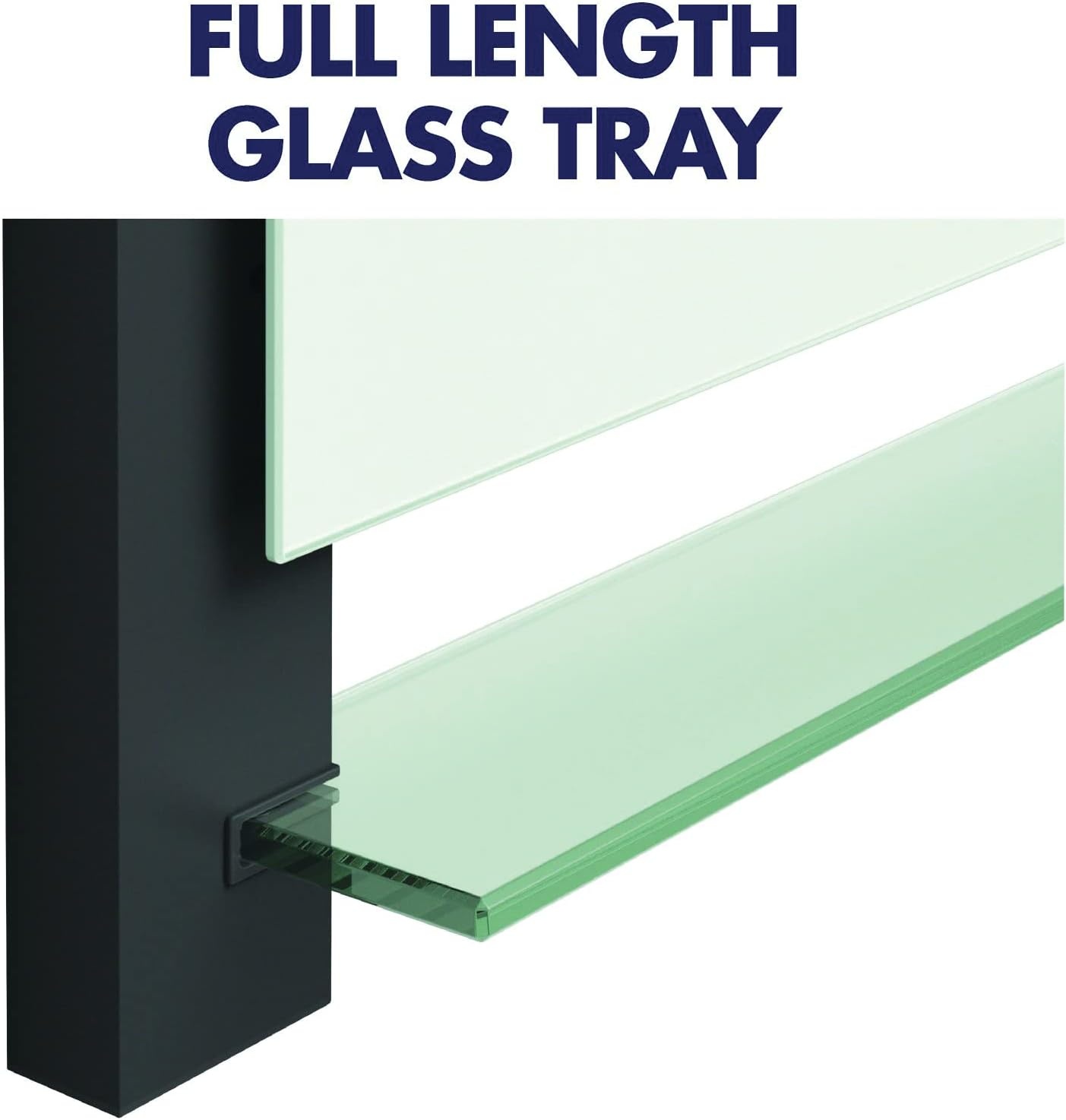 image:imageQuartet Glass Whiteboard Magnetic Dry Erase White Board 50 x 28 Wide Format with Invisible Mount Black Aluminum Frame Evoque G5028BALayered Look