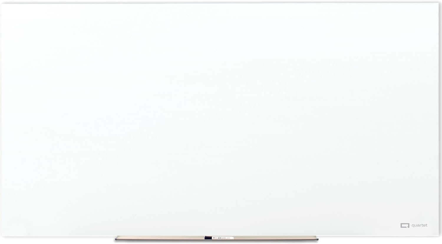 image:imageQuartet Magnetic Glass Dry Erase White Board 8 x 4 AntiGlare Whiteboard for Wall InvisaMount Frameless White Q019648F03IMWAntiGlare