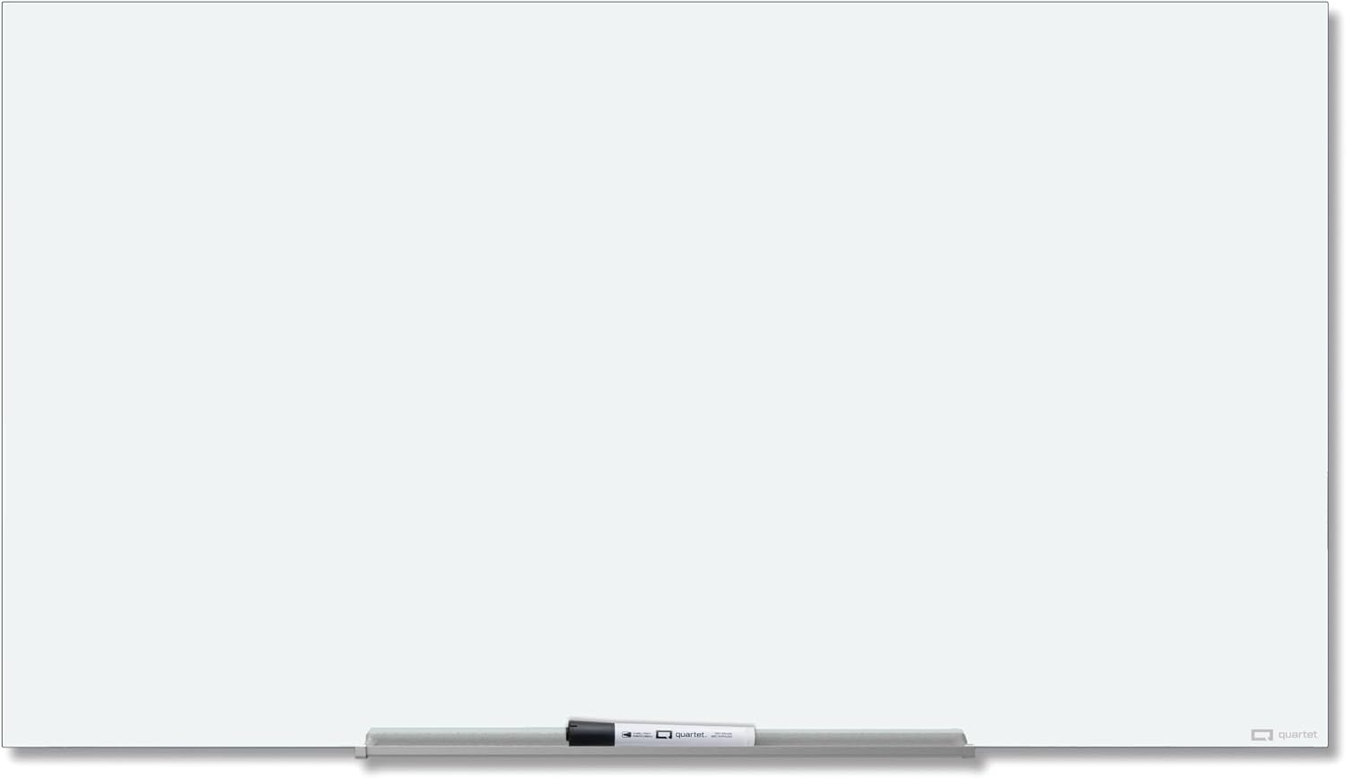image:imageQuartet Magnetic Glass Dry Erase White Board 8 x 4 AntiGlare Whiteboard for Wall InvisaMount Frameless White Q019648F03IMWAntiGlare