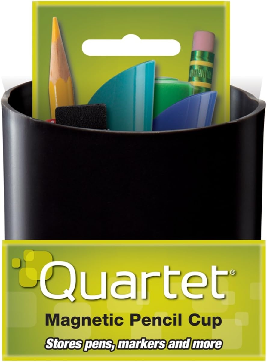 image:imageQuartet Magnetic Pen and Pencil Cup Holder Black 48120BKBlack